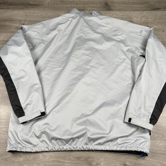 Adidas Jacket Mens Size XL Gray Full Zip Climastorm Windbreaker Lightweight - Picture 13 of 16